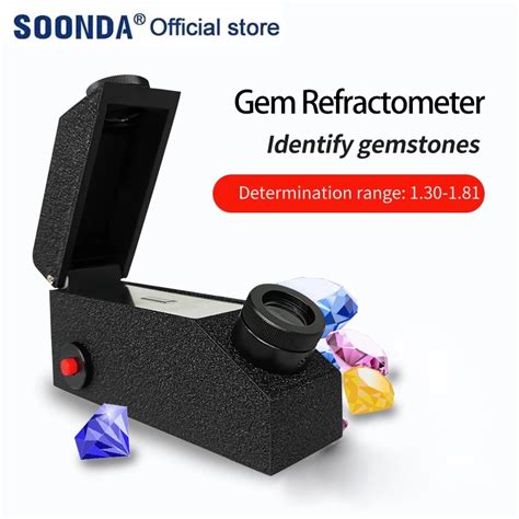 gemological refractometer gemstone testing instrument|gemstone refractometer table.